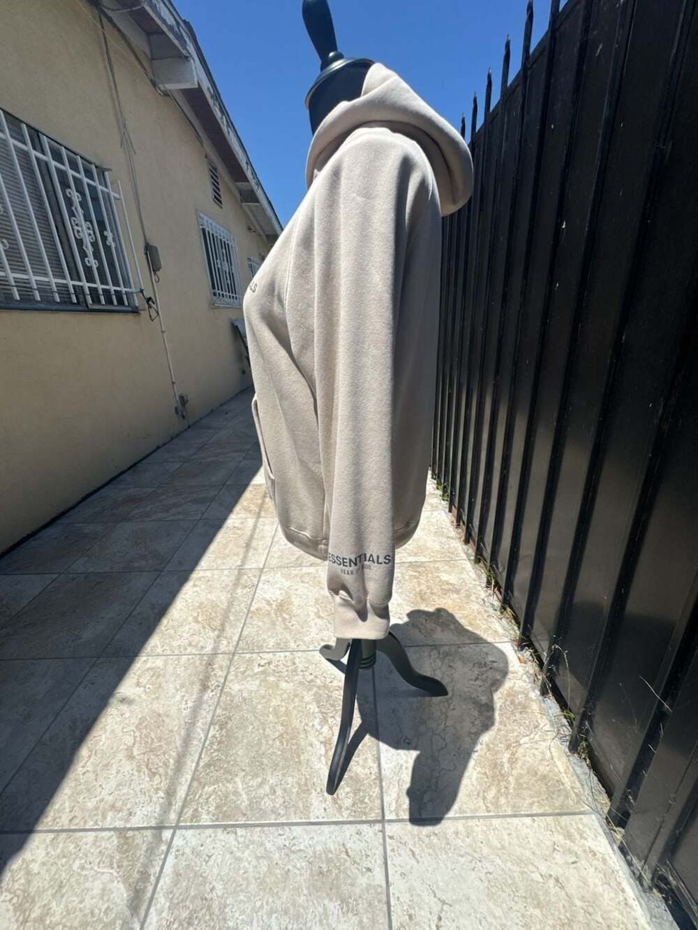 Fear of God Essentials Pullover Hoodie - Beige - Picture 4 of 9
